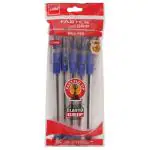 Bic Cello 0.7 mm Faster Grip Blue Ballpoint Pen (Pack of 5)