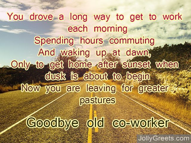 Farewell Poems For Colleagues Goodbye Poems For Co Wo - vrogue.co