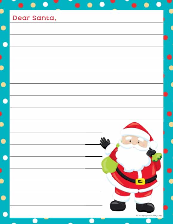 Free Printable Santa Letters with 5 Different Templates Included!