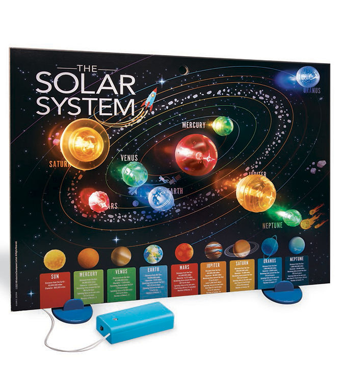 4M KidzLabs - 3D Solar System - Light-up Poster » Quick Shipping