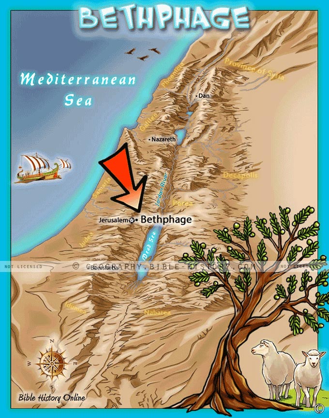 Mount Of Olives Map