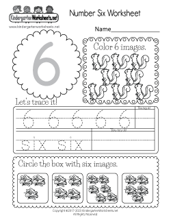 Number Six Worksheet