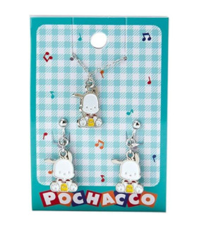 Pochacco Necklace & Earrings Set: