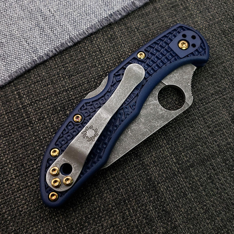 Heat color screws and acid stonewash clip