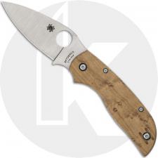 Spyderco Chaparral C152NLWDP Knife - CTS XHP Leaf - Birdseye Maple - Slipjoint