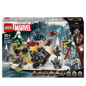 Giocattolo LEGO Marvel 76291 Avengers Assemble: Age of Ultron, Set Modulare da Costruire con 8 Minifigure, Giochi per Bambini 10+ LEGO