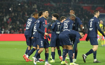 Achraf Hakimi a réalisé un bon mois de novembre dans un PSG globalement décevant. LP/Arnaud Journois