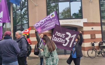 La nomination au CHU de Toulouse de l’étudiant en médecine condamné pour agressions sexuelles avait entraîné la mobilisation des syndicats le 21 novembre devant le tribunal administratif de la ville. LP/Paul Périé