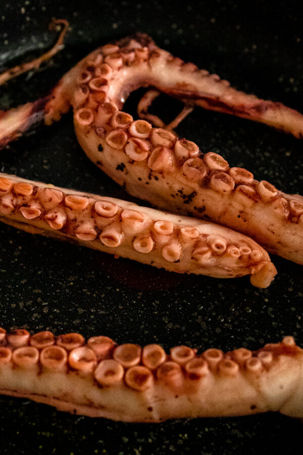 Grilled Octopus with Chickpea Puree – LePlainCanvas