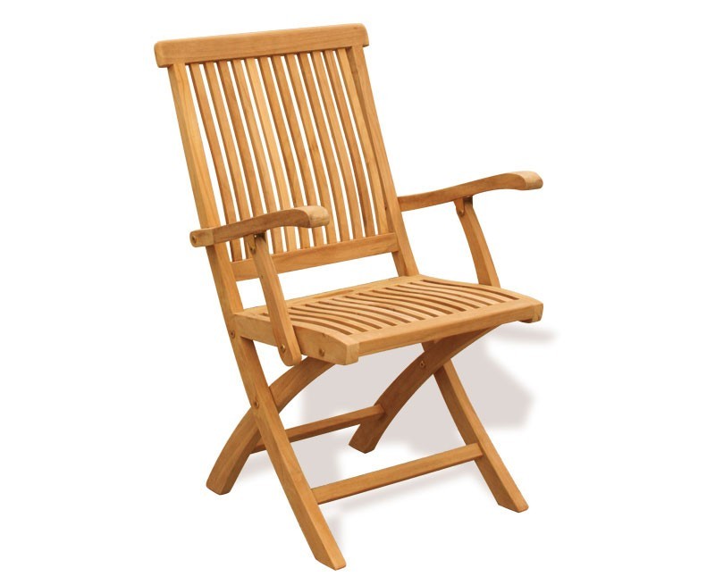 Brompton Teak Folding Armchair