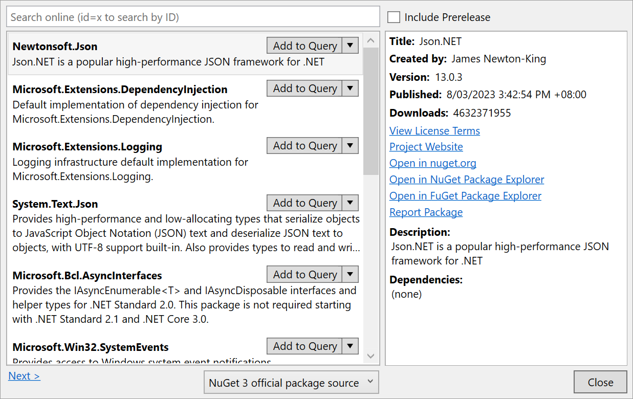 NuGet Integration