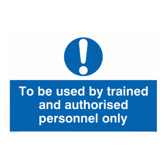 Self Adhesive Label - Trained Personnel Only | L&S Engineers