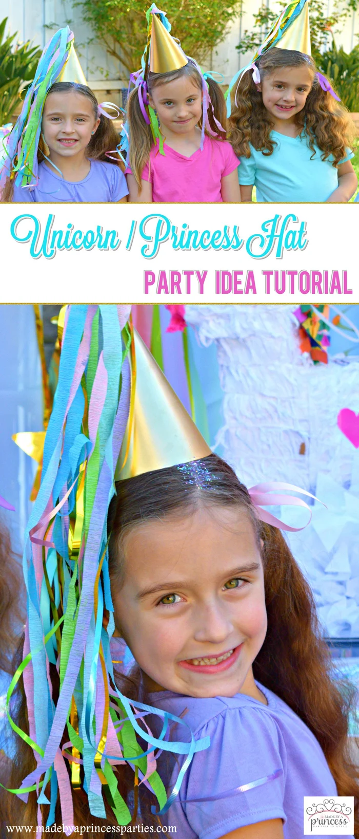 Unicorn Princess Party Hat Idea Tutorial