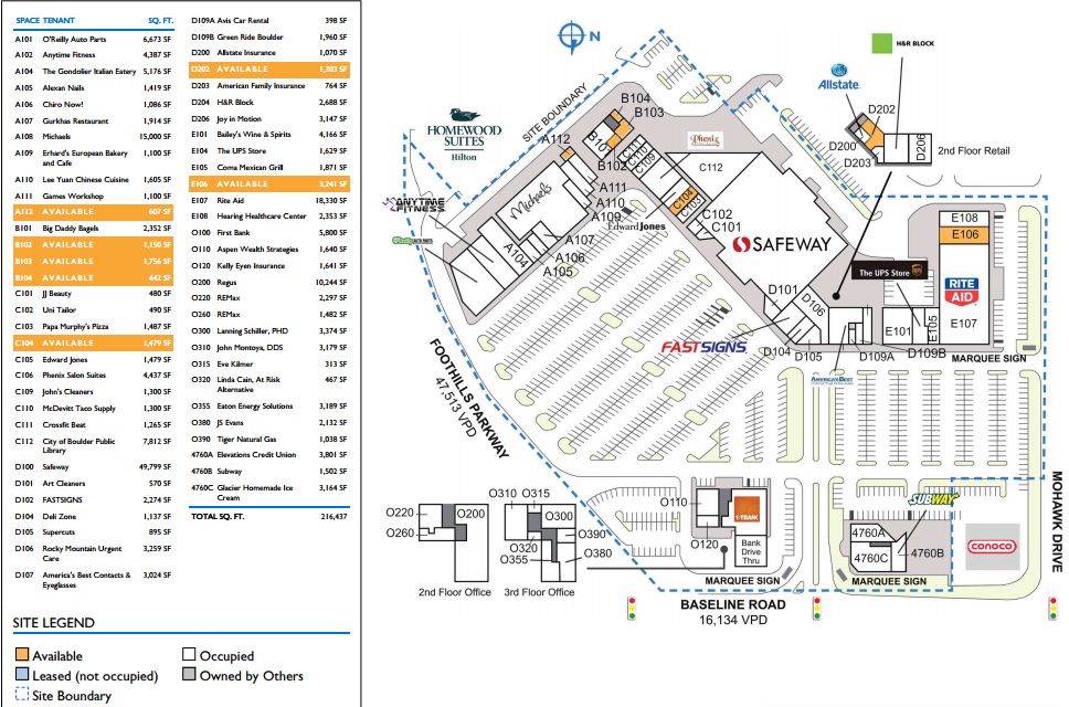 Park Meadows Mall Directory Map