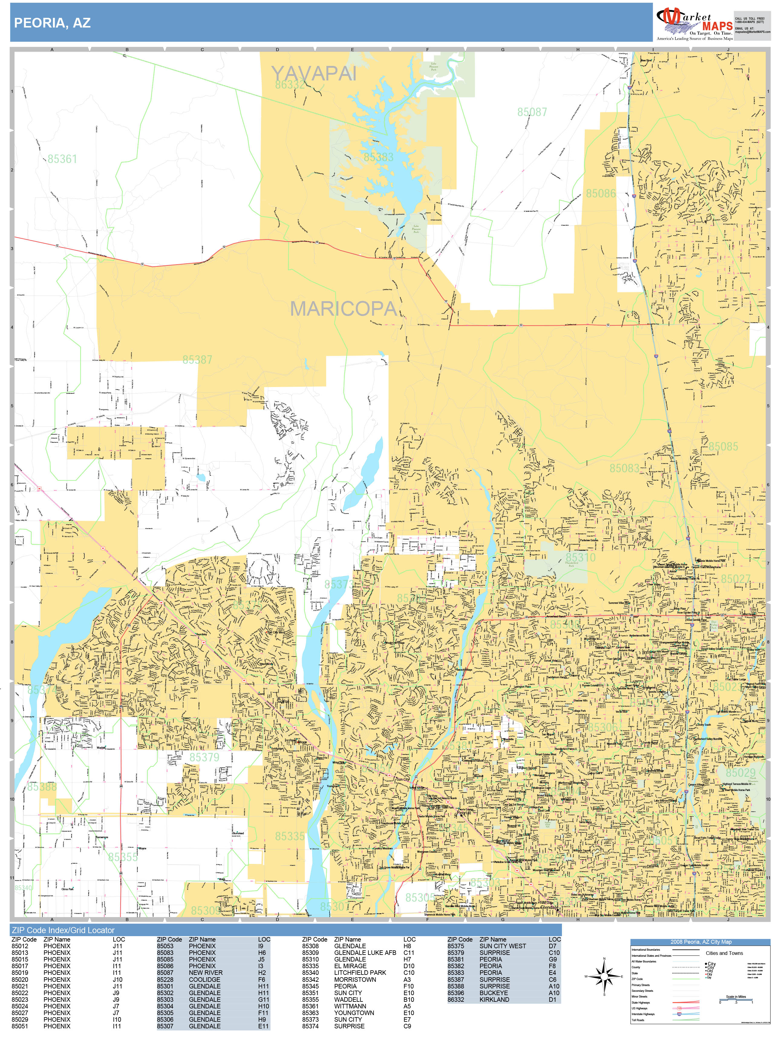 Peoria Az County Map