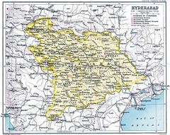 Historical Map of Hyderabad