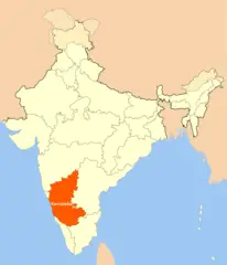 Location Map of Karnataka