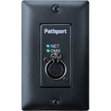 Pathway Connectivity PWPP WM P1 XLR5F SS Pathport Wall-mount 1-Port XLR 5-Pin Female - Stainless Steel