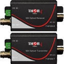 Thor Fiber F-M1SDI-Tx-Rx 1Ch SD/HD SDI Transmitter & Receiver Kit Over Singlemode Fiber ST/PC 20km Simplex