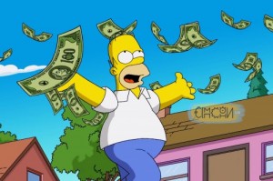 Create meme: if I, my money, homer