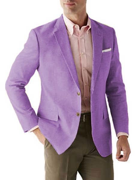 Mens Linen Blazer - Lavender Linen Sport Coat - Summer Blazer