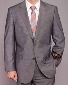  Mens 2 Button Grey Patterned Modern Fit Suits Suit  2 Piece