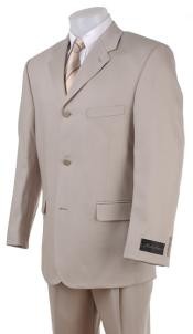  Groomsmen Suits Tan ~ Beige~Light Taupe~Sand Blend Khaki Polyester Summer Available In