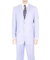  Two Button Suit Solid Lilac Lavender Purple 