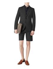  Mens Short Pants Suit Set Mens Summer Business Suits With Shorts Pants