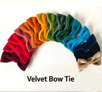 velvet bow tie