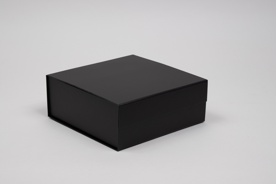 8 x 8 x 3-1/8 Matte Black Magnetic Lid Gift Boxes