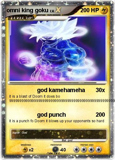 Pokémon omni king goku 1 1 - god kamehameha - My Pokemon Card