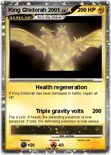 Pokémon King Ghidorah 2001 2001 - Health regeneration - My Pokemon Card