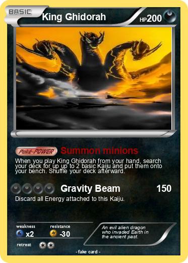 Pokémon King Ghidorah 247 247 - Summon minions - My Pokemon Card