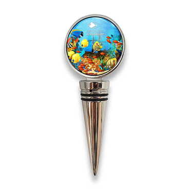 Myros - Aquapark Themed Metal Wine Bottle Stopper 45x115x20 mm