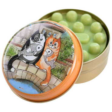 Cat Themed Custom Print Metal Tin Soap Box - Thumbnail