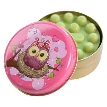 Myros - Owl Themed Custom Print Metal Tin Soap Box