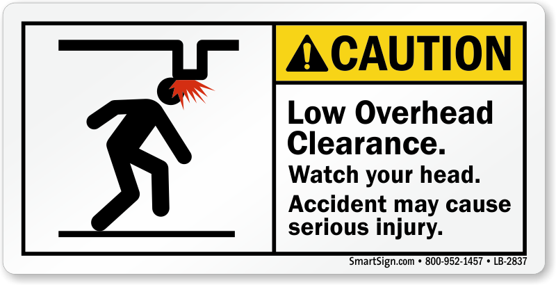 Low Overhead Clearance Signs