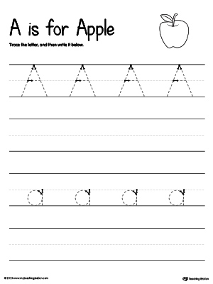 Tracing And Writing the Letter A | MyTeachingStation.com