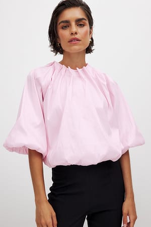 Light Pink Ruime blouse