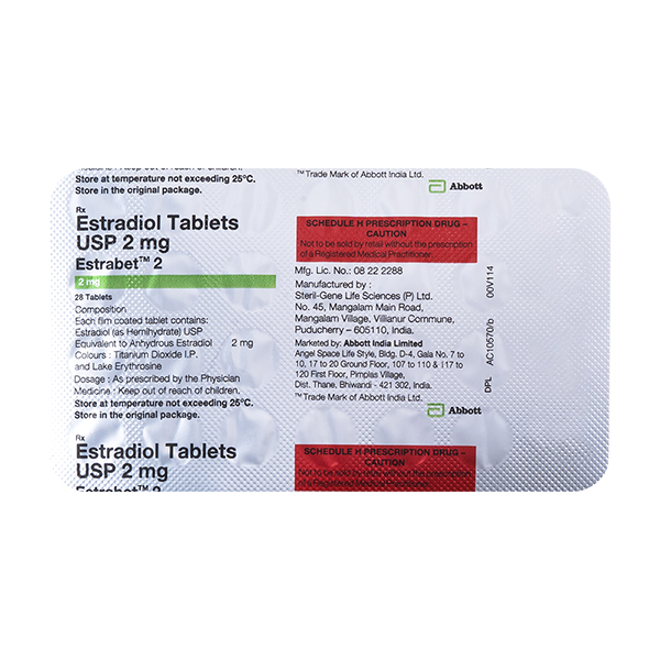 Estrabet 2mg Tablet 28'S