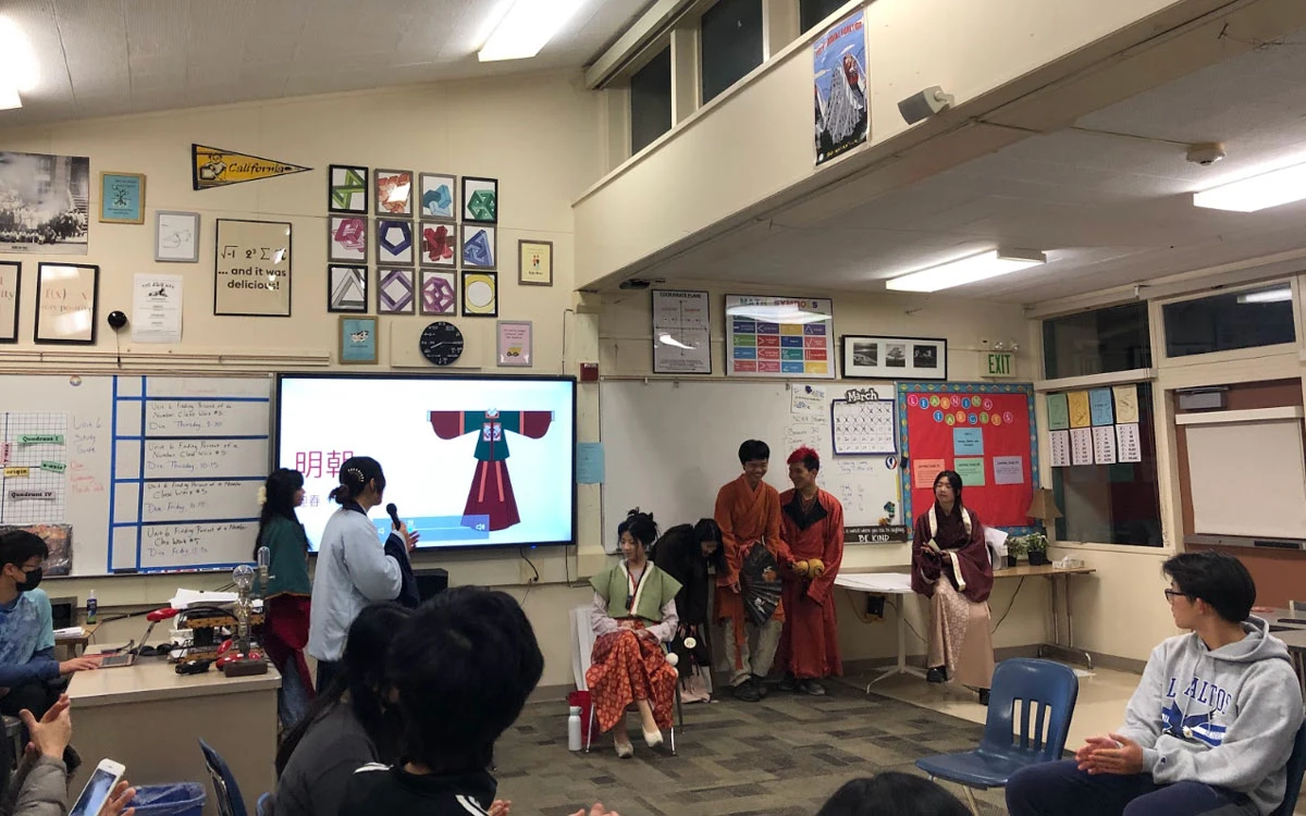 Hanfu Culture Class in California Local Chinese School, March 17