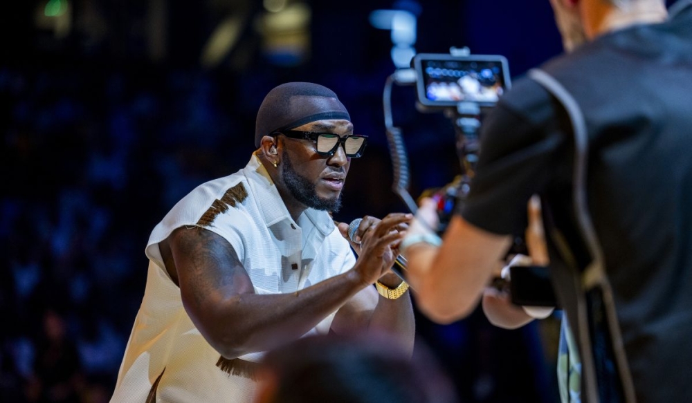 Musician The Ben performing in Kigali during the BAL 2025 finals at BK Arena. He will stage New Year concert at the same venue on January 1, 2025-File