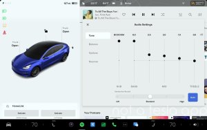 A look at Tesla's subwoofer easter egg when adjusting your equalizer