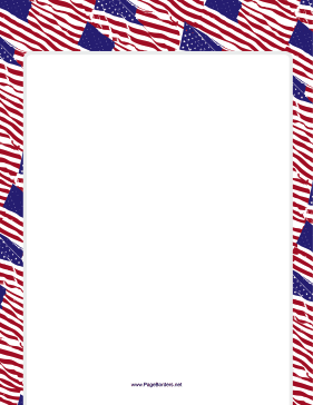 USA Flag Border