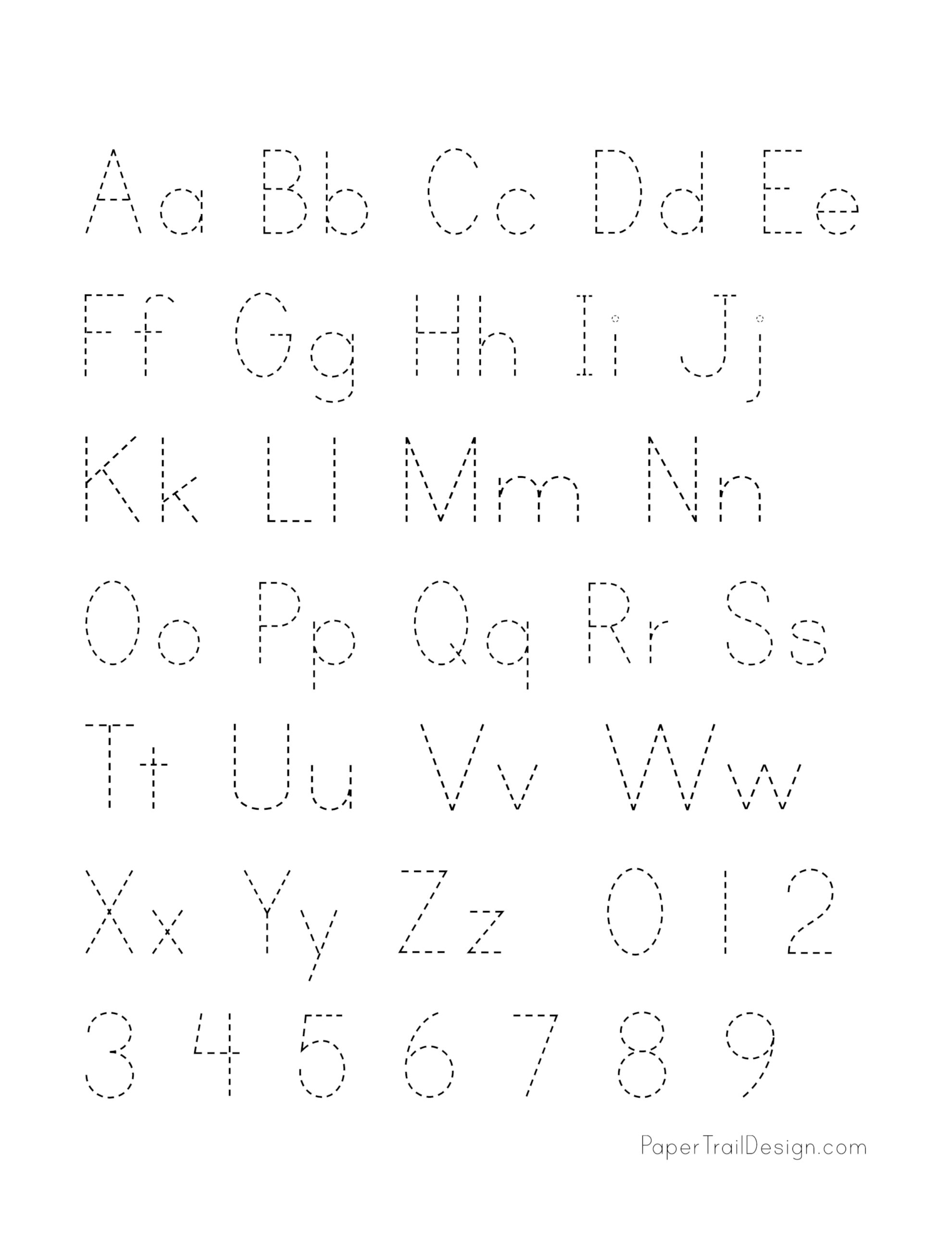 Entire Alphabet Handwriting Printables