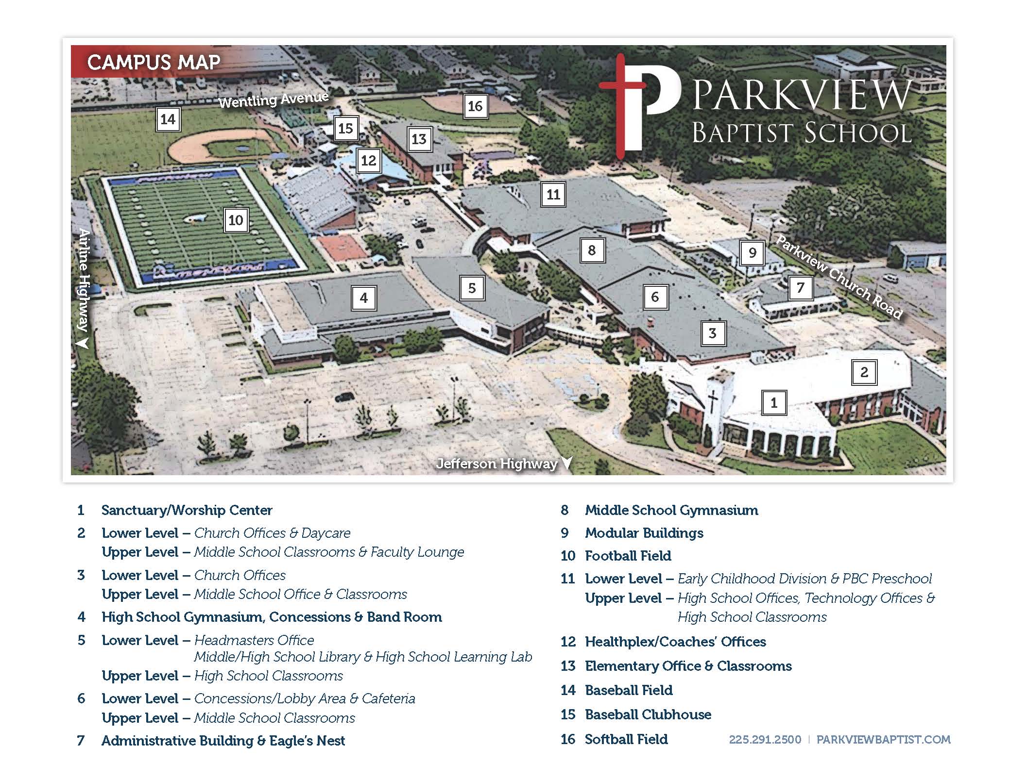 Unf Main Campus Map