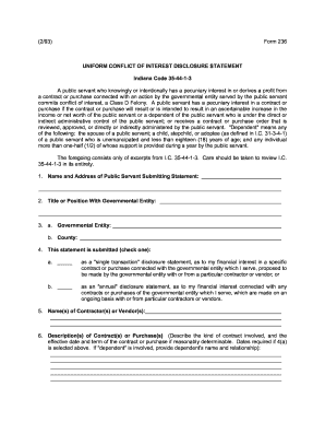 Conflict of interest form 236