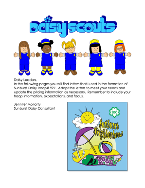 Girl scout newsletter template