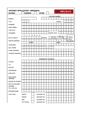 Membership welcome letter to new members - nbs bank new account application forms